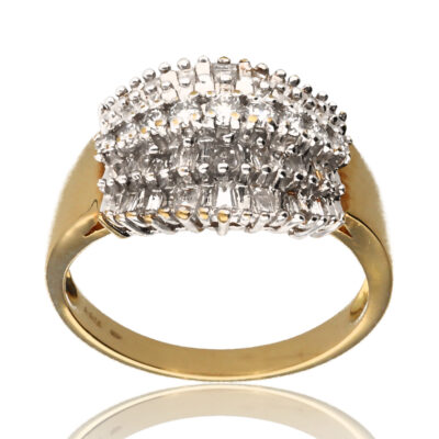 Anillo "Selae" oro 1ª ley 18K con diamantes