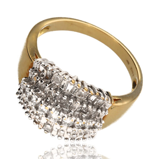 Anillo "Selae" oro 1ª ley 18K con diamantes
