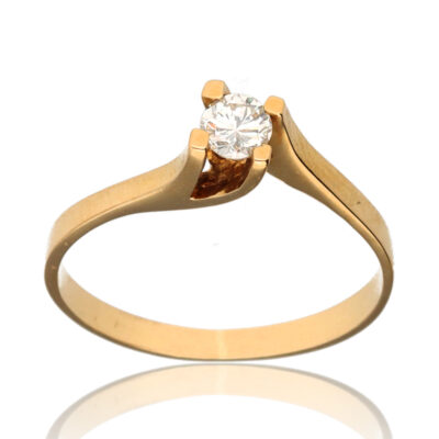Anillo "Dianarra" oro 1ª ley 18K con diamante