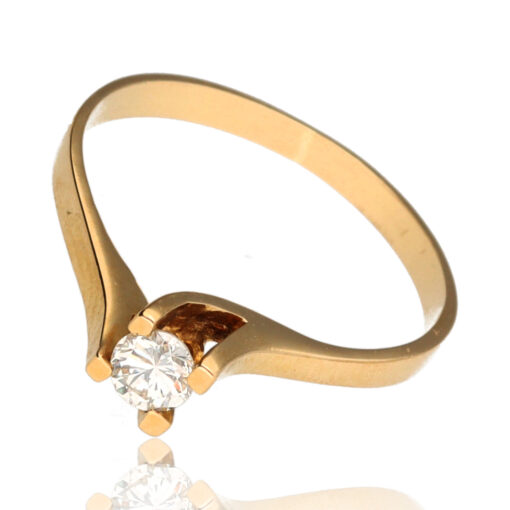 Anillo "Dianarra" oro 1ª ley 18K con diamante