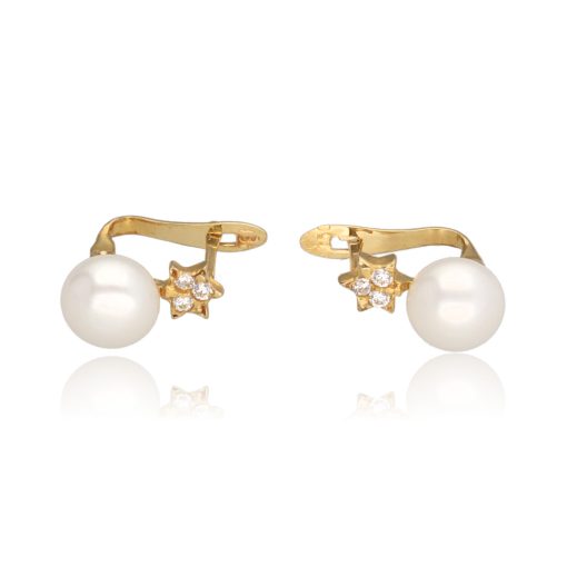 Conjunto "Lolina" oro 1ª ley 18K con perlas cultivadas
