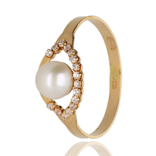 Conjunto "Omunio" oro 1ª ley 18K con perlas cultivadas