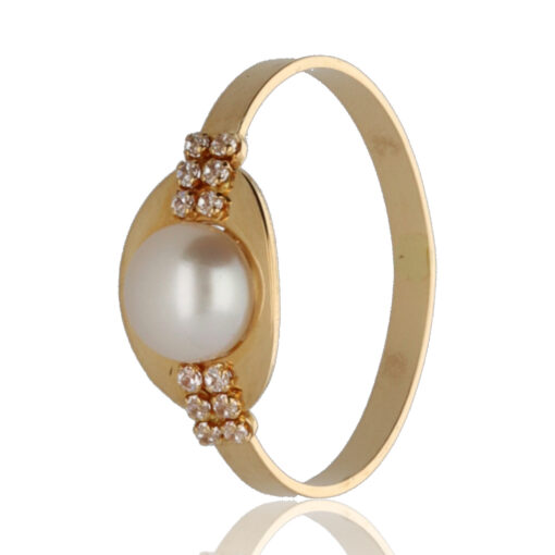 Conjunto "Flimer" oro 1ª ley 18K con perlas cultivadas