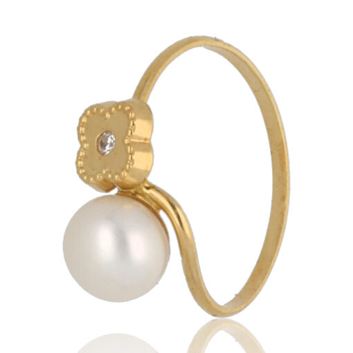 Conjunto "Estullo" oro 1ª ley 18K con perlas cultivadas