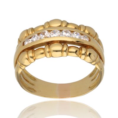 Anillo "Jadiaro" oro 1ª ley 18K