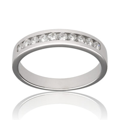 Anillo "Jadeit" oro blanco 1ª ley 18K con diamantes