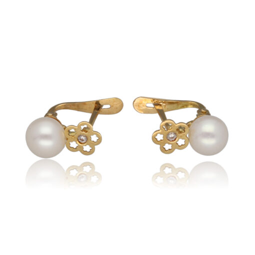 Conjunto "Asuvari" oro 1ª ley 18K con perlas cultivadas