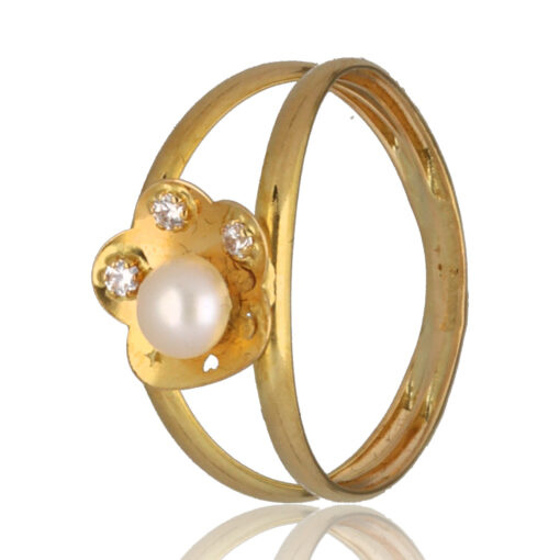 Conjunto "Crespu" oro 1ª ley 18K con perlas cultivadas