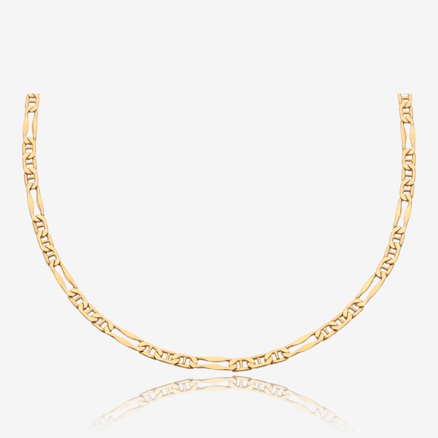 Cadena Brandon oro 1ª ley 18K